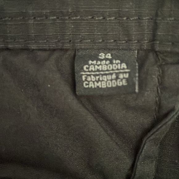 Buffalo mens Black Rip Stop Cargo Shorts size 34 - Picture 4 of 4